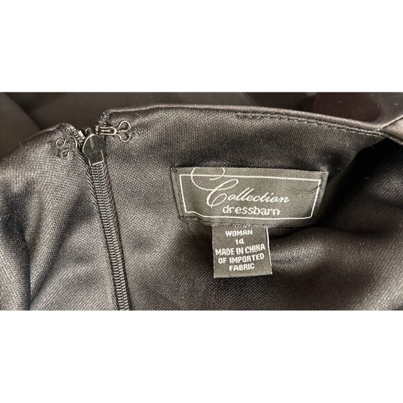 DressBarn Woman Black Cocktail Holiday Party Dress 14W NWT Flowy Fairy Lined $80 - Picture 2 of 8